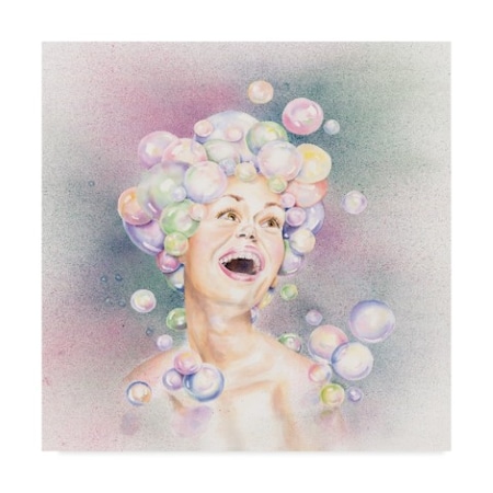 Charlsie Kelly 'Bubble Head' Canvas Art,35x35